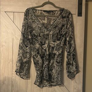 Black and Gray Women's Blouse